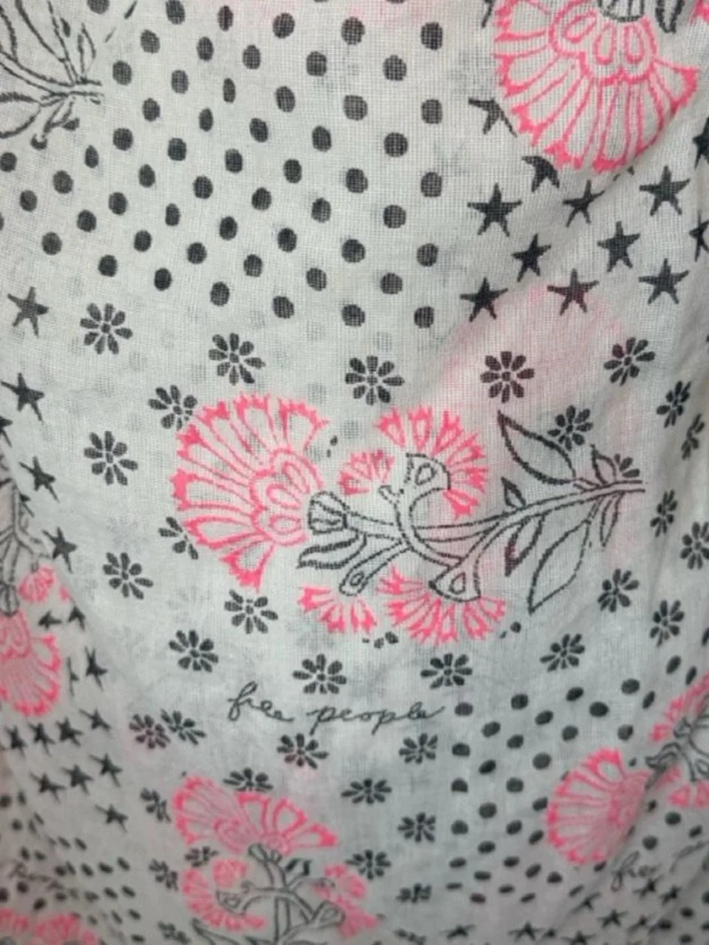 Free People Floral Tote Bag